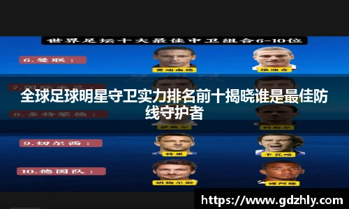 全球足球明星守卫实力排名前十揭晓谁是最佳防线守护者